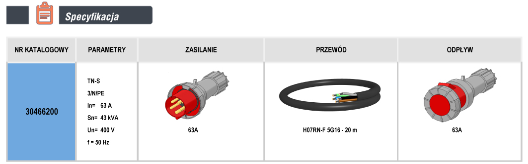 30466200 przedłużacz elCORD